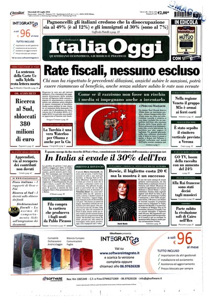 Italia oggi : quotidiano di economia finanza e politica